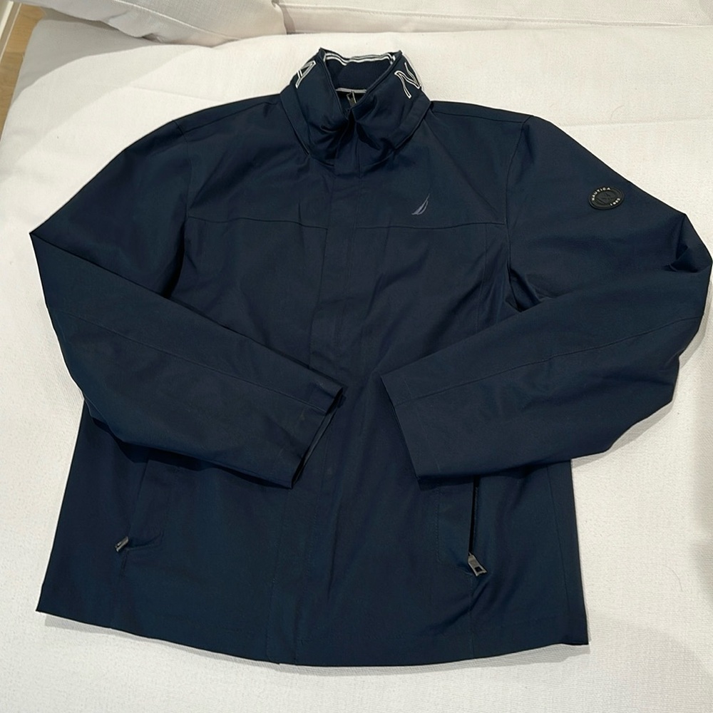 Nautical men’s Hooded Rain Jacket